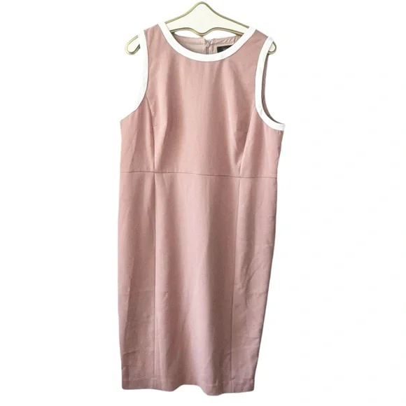 J Crew Sheath Dress in Four Season Stretch - Pale Pink20 NWT